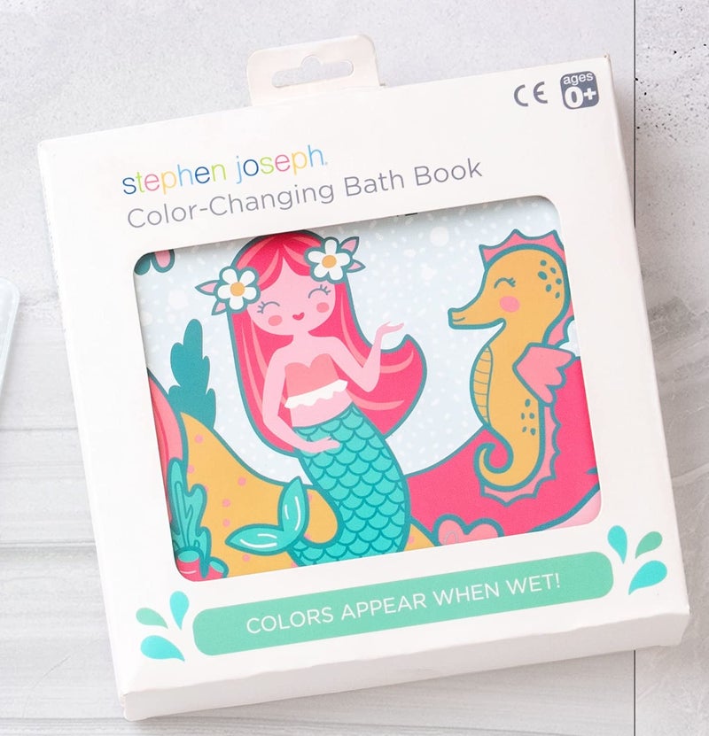 Stephen Joseph, Floating Color Changing Bathtime Book, Toddler Bath Toys, Mermaid - Image 5